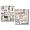 Mixed Media Sticker Set 10/Pkg Vintage Scripts