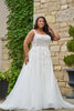 A-line silhouette Wedding gown