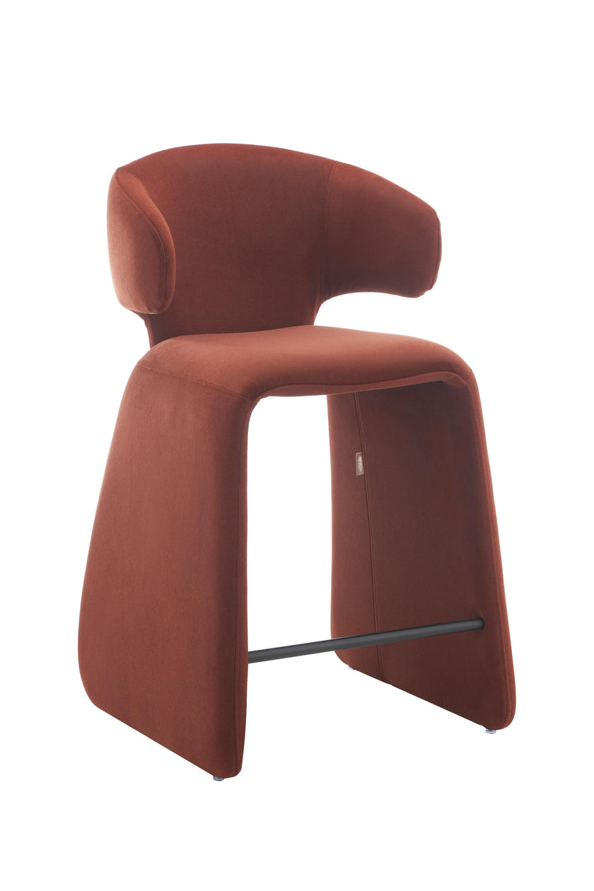Tessa Modern Counter Chair – Fully Upholstered Comfort – こんにちはマート | KON ...