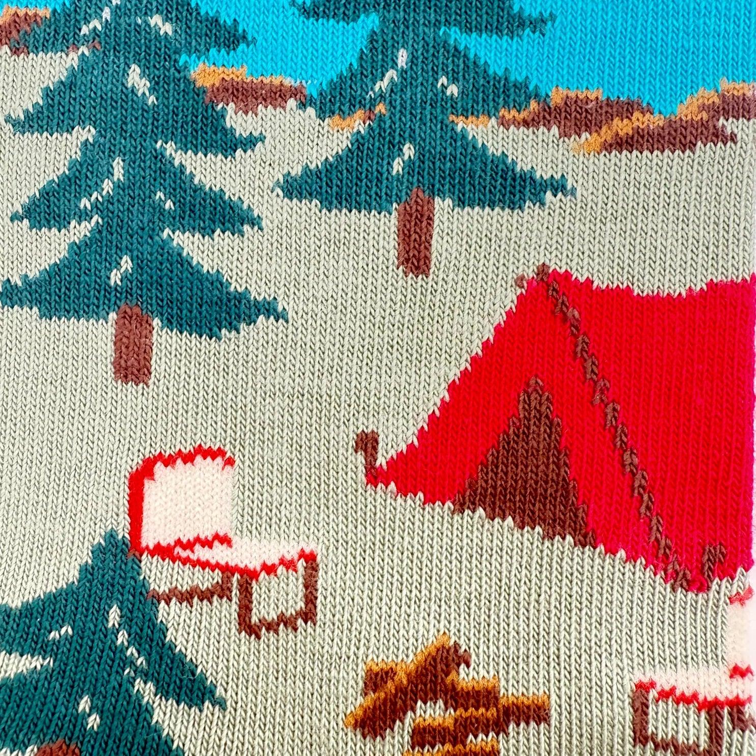 Friday Sock Co Men's Canada Mountain Scene Socks