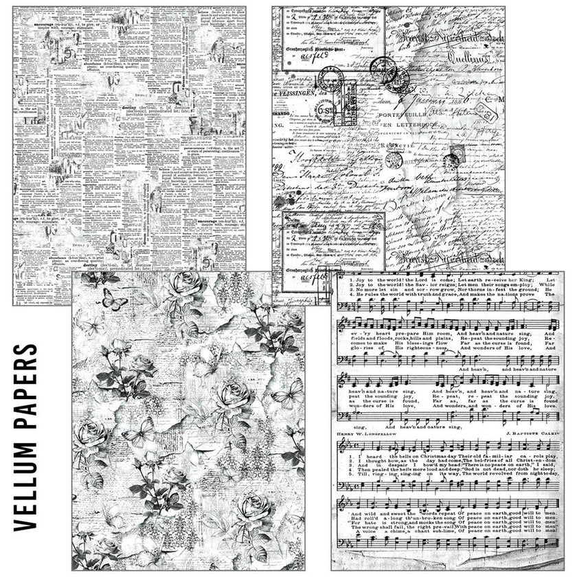 Craftmix Meaningful Memories Mixed A5 Paper Pack - 8 Sheets (Tissue & Vellum Variety)