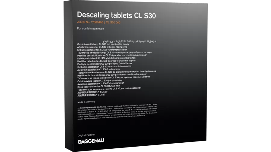 Tablettes détartrantes pour four et plaque de cuisson Bosch 17002490