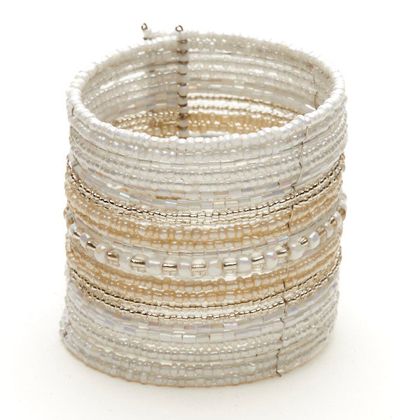 Stripey Beaded Cuff