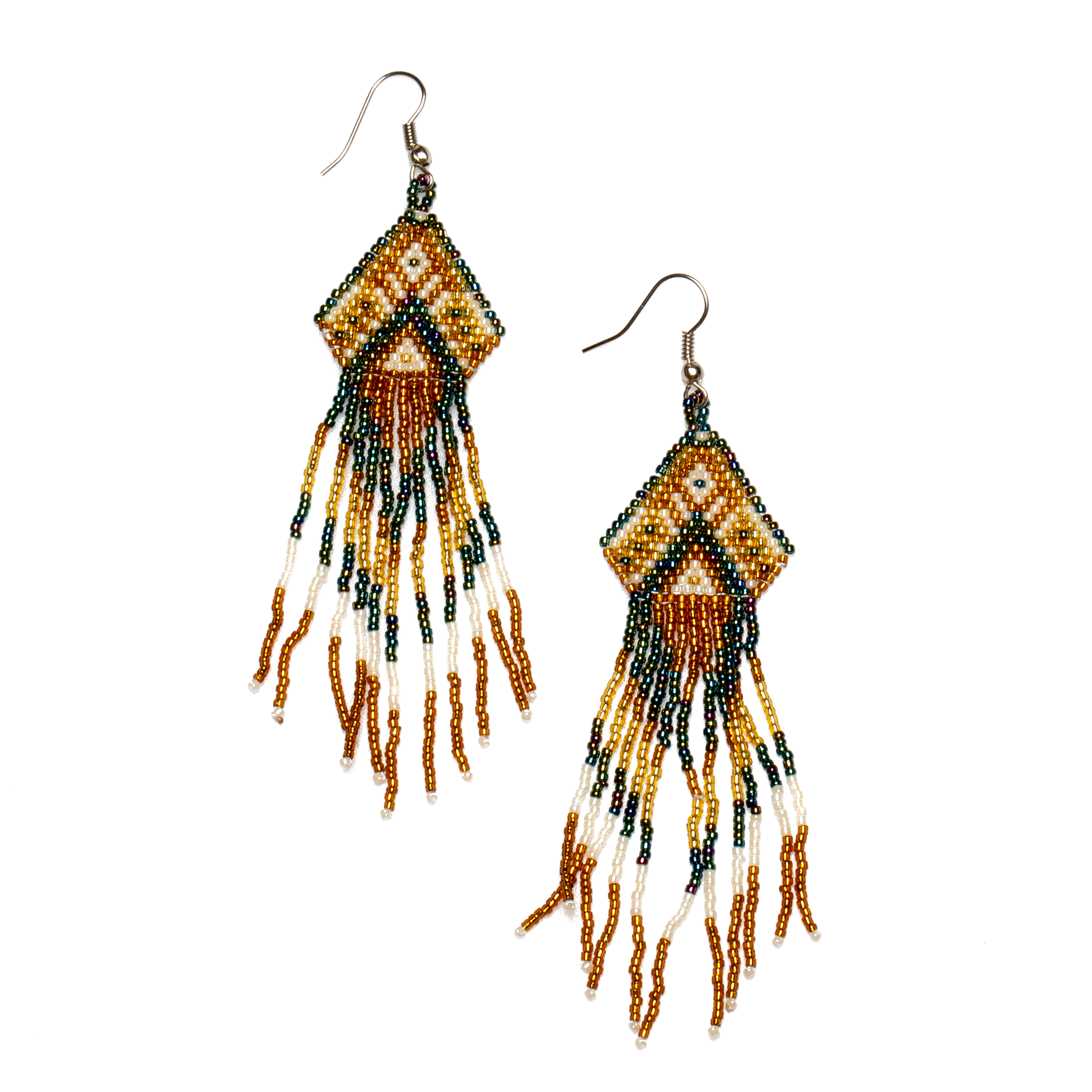 Beaded Aztec Style Earring