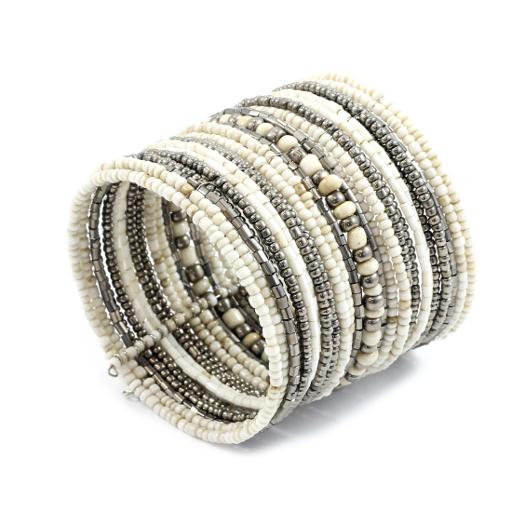 Stripey Beaded Cuff