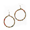 Beaded Hoop Earrings