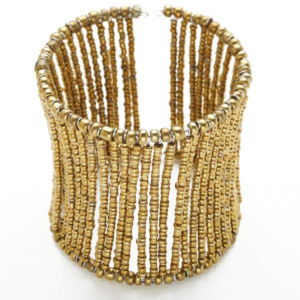 Beaded Column Cuff
