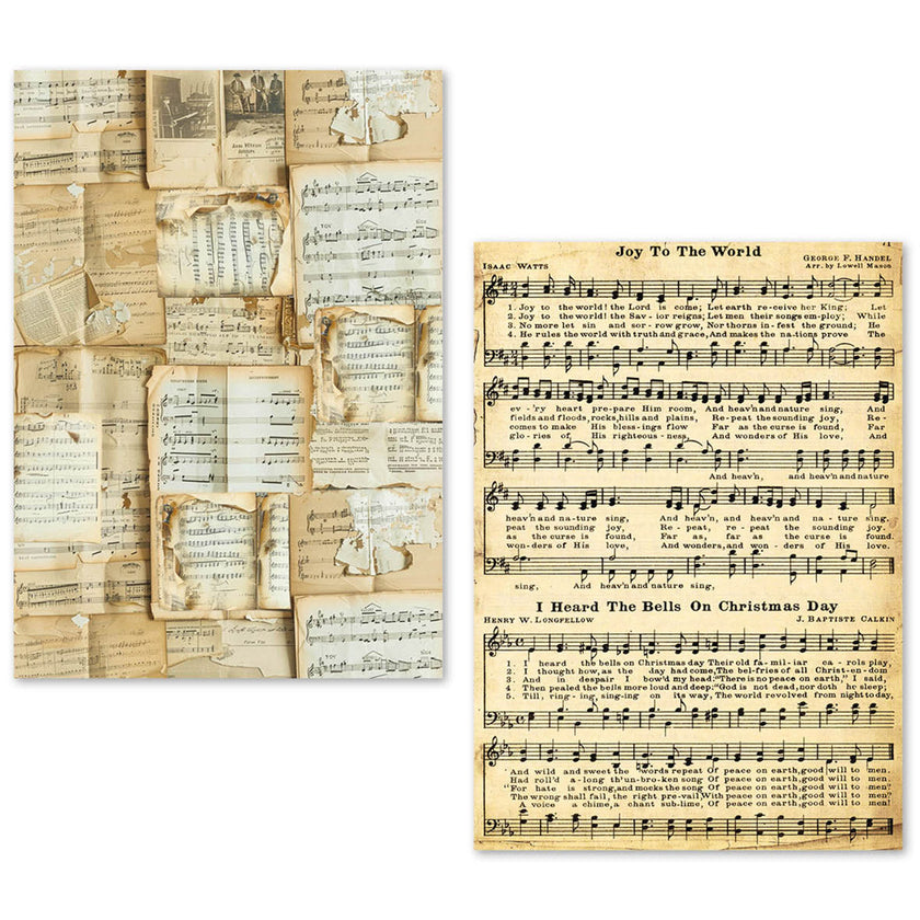 A5 Tissue Paper Set – 24 Sheets Music Sheet