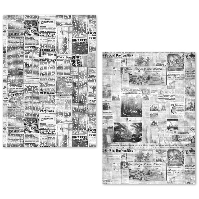 A5 Tissue Paper Set – 24 Sheets Newspapers