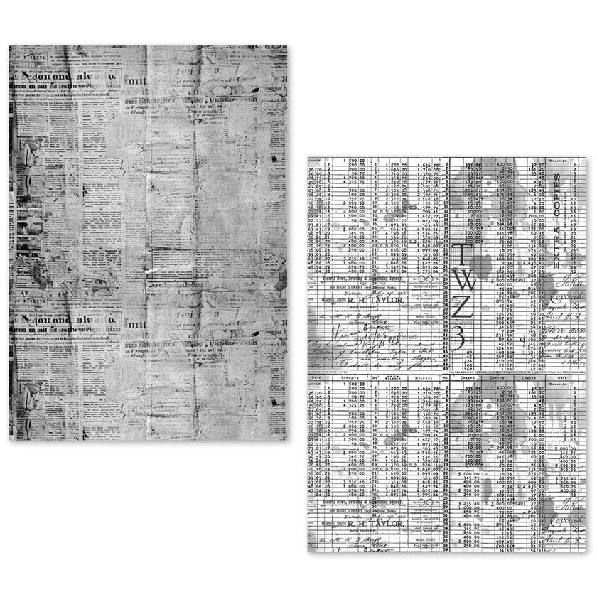 A5 Tissue Paper Set – 24 Sheets Newspapers