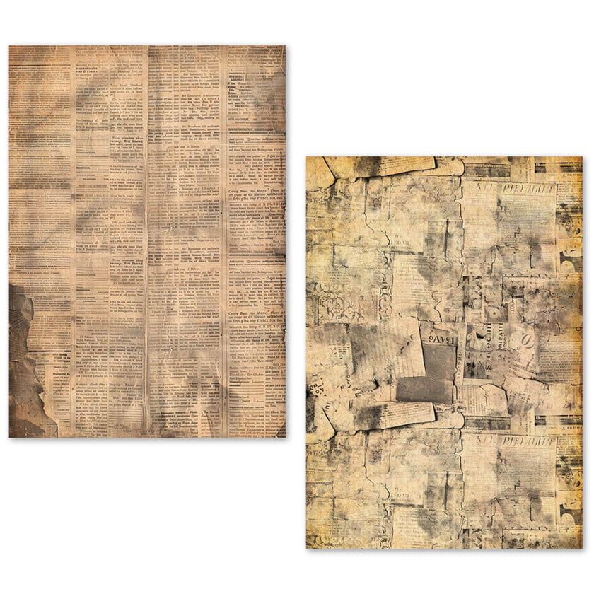 A5 Tissue Paper Set – 24 Sheets Newspapers