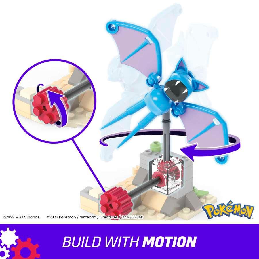 MEGA - Pokemon - Building Toy Kit Zubat's Midnight Flight (61 Pieces) For Kids