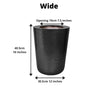 Mesa - Black Brass Planter (Multiple Sizes)