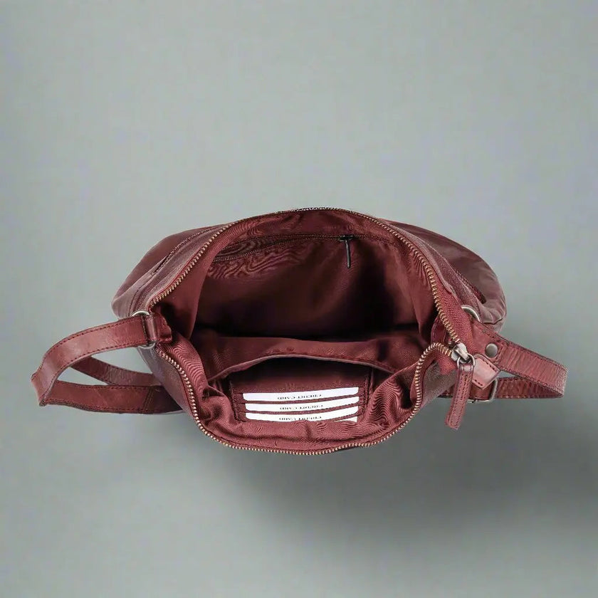 MET Floral Stitch Leather Tote with Adjustable Strap