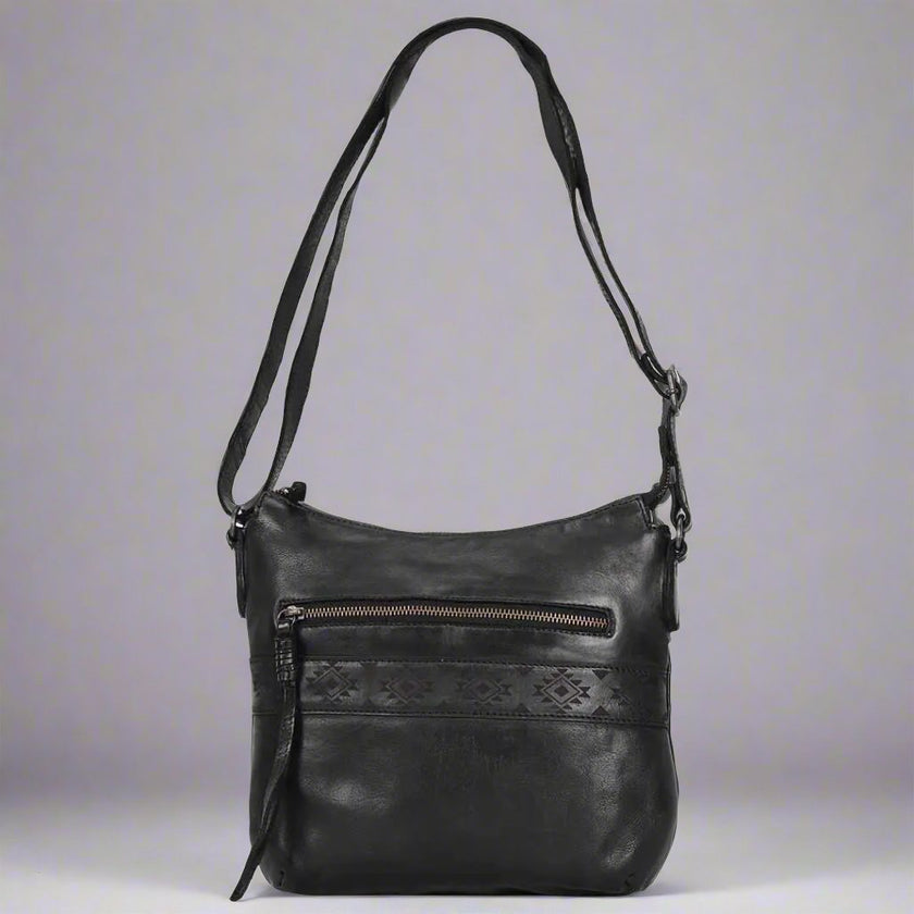 MET Crossbody Bag with Aztec Design