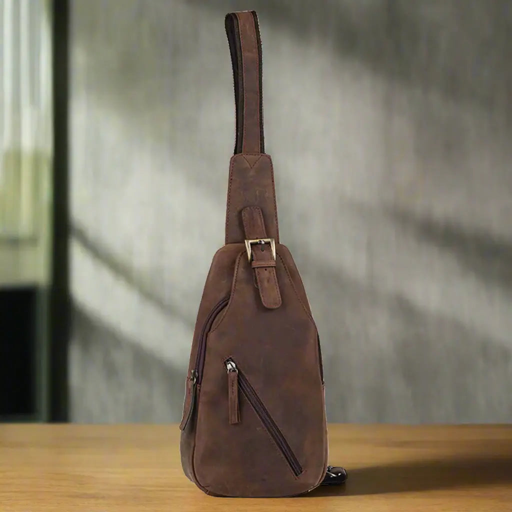 MET Off The Shoulder Leather Chest Bag Backpack