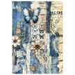 Mixed Media Rice Paper A4 Set 4/Pkg Urban Blue Denim