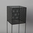 Salma Black Raised Metal Pot Planter 2.3’