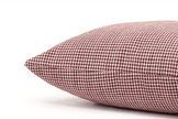 Crimson Houndstooth Cushion Cover