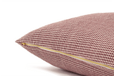 Crimson Houndstooth Cushion Cover