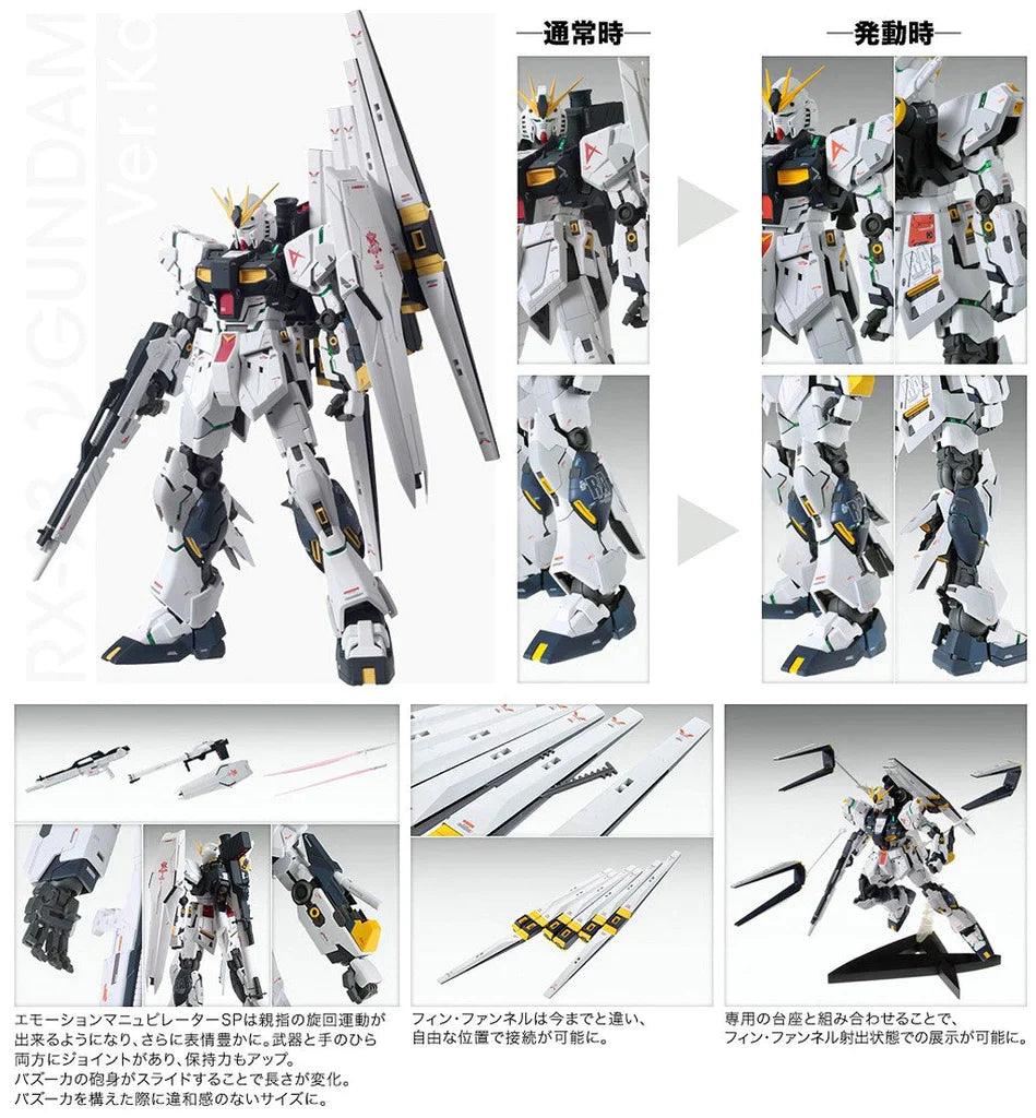 MG 1/100 Nu Gundam Ver.Ka Plastic Model Kit