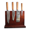 Ginza Steel KC Series MIA FIVE – 5-Piece Essential Knife Set with Magnetic Wood Block