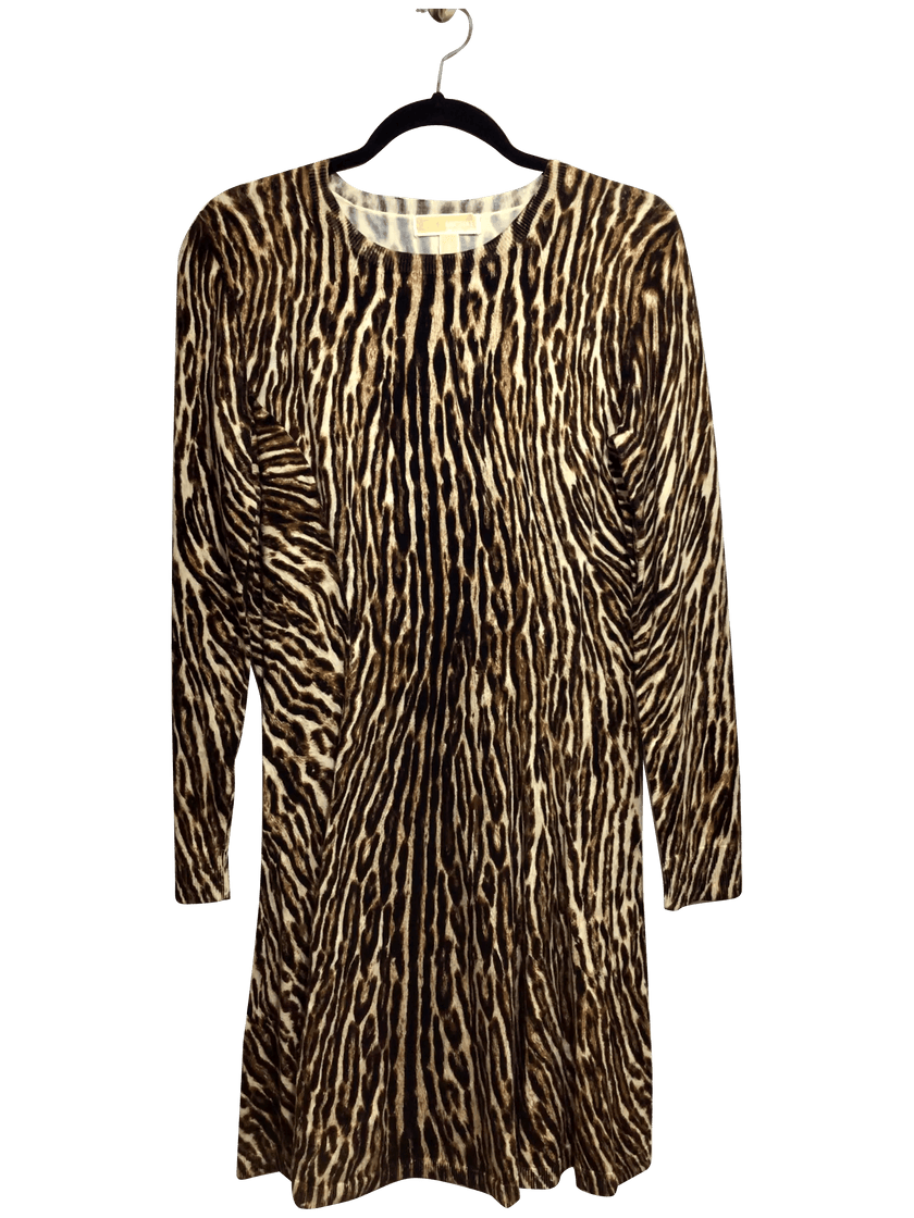 MICHAEL KORS Regular fit Midi Dress in Brown  -  M