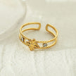 MICHELE Gold : Bague double en forme de superposition, inspirée du style vintage.