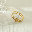 MICHELE Gold : Bague double en forme de superposition, inspirée du style vintage.