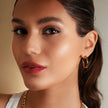MICHI : Boucles d'oreilles créoles essentielles à largeur moyenne, or, taille B (2,5 cm)