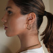 MICHI : Boucles d'oreilles créoles essentielles à largeur moyenne, or, taille B (2,5 cm)