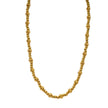 Style MILLIE : Collier en chaîne dorée à double perles.