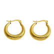 Boucles d'oreilles MISCHA Texturées et Épais, Or