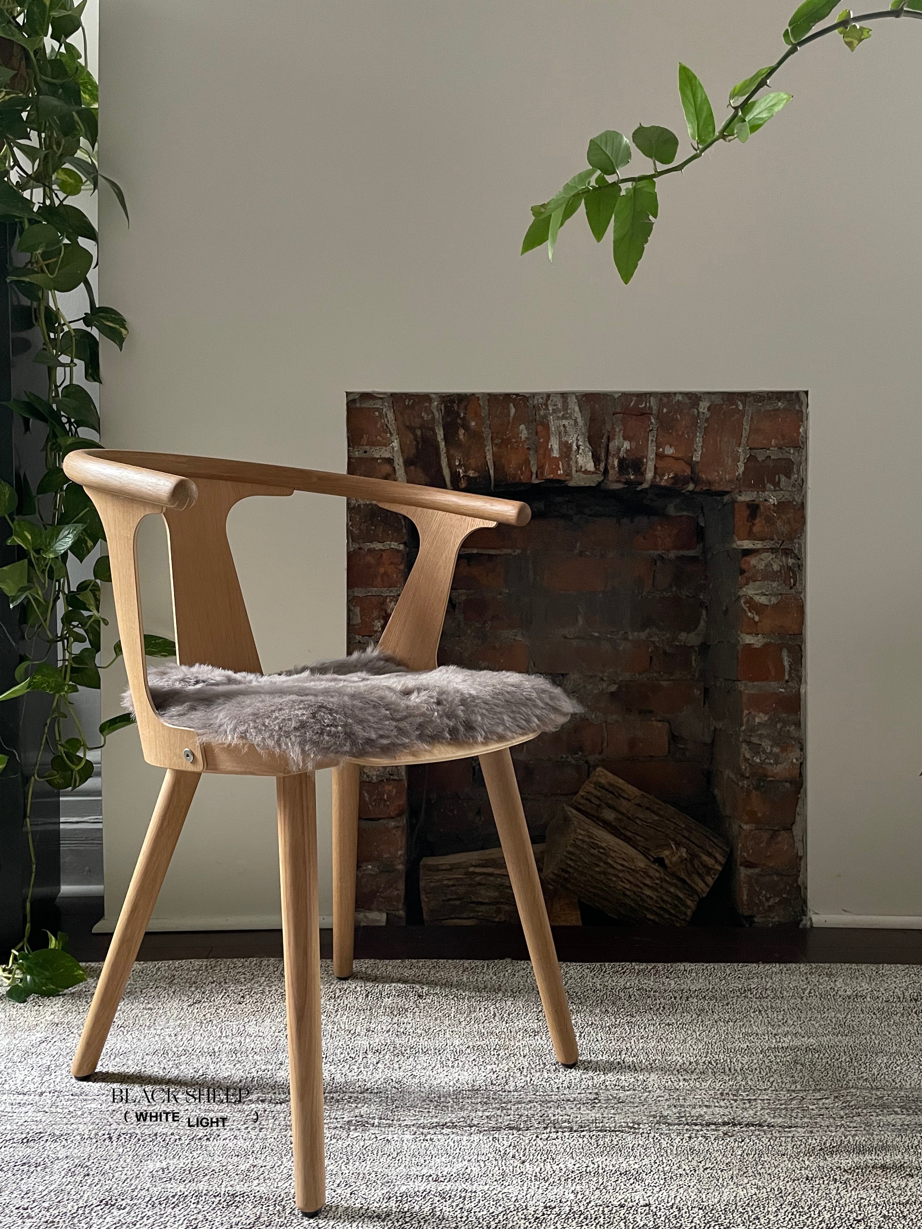 Shorn Mineral Icelandic Sheepskin Chair Pad