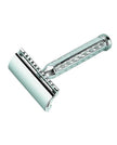 Merkur 42C 3-Piece DE Safety Razor, Closed Comb, Classic 1906 Etched Handle, Chrome