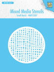 Nellie's Choice Mixed Media Round Stencil - Small Blocks