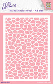 Nellie's Choice Mixed Media Stencil A6 Size - Stone Pavement