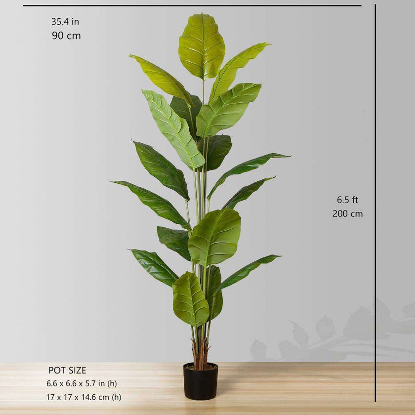 Moka Artificial Spathiphyllum Leaf Potted Plant (Multiple Sizes)