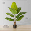 Moka Artificial Spathiphyllum Leaf Potted Plant (Multiple Sizes)