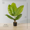 Moka Artificial Spathiphyllum Leaf Potted Plant (Multiple Sizes)