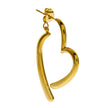MOMOKA: Abstract Heart Shaped Detachable Hoop Earrings