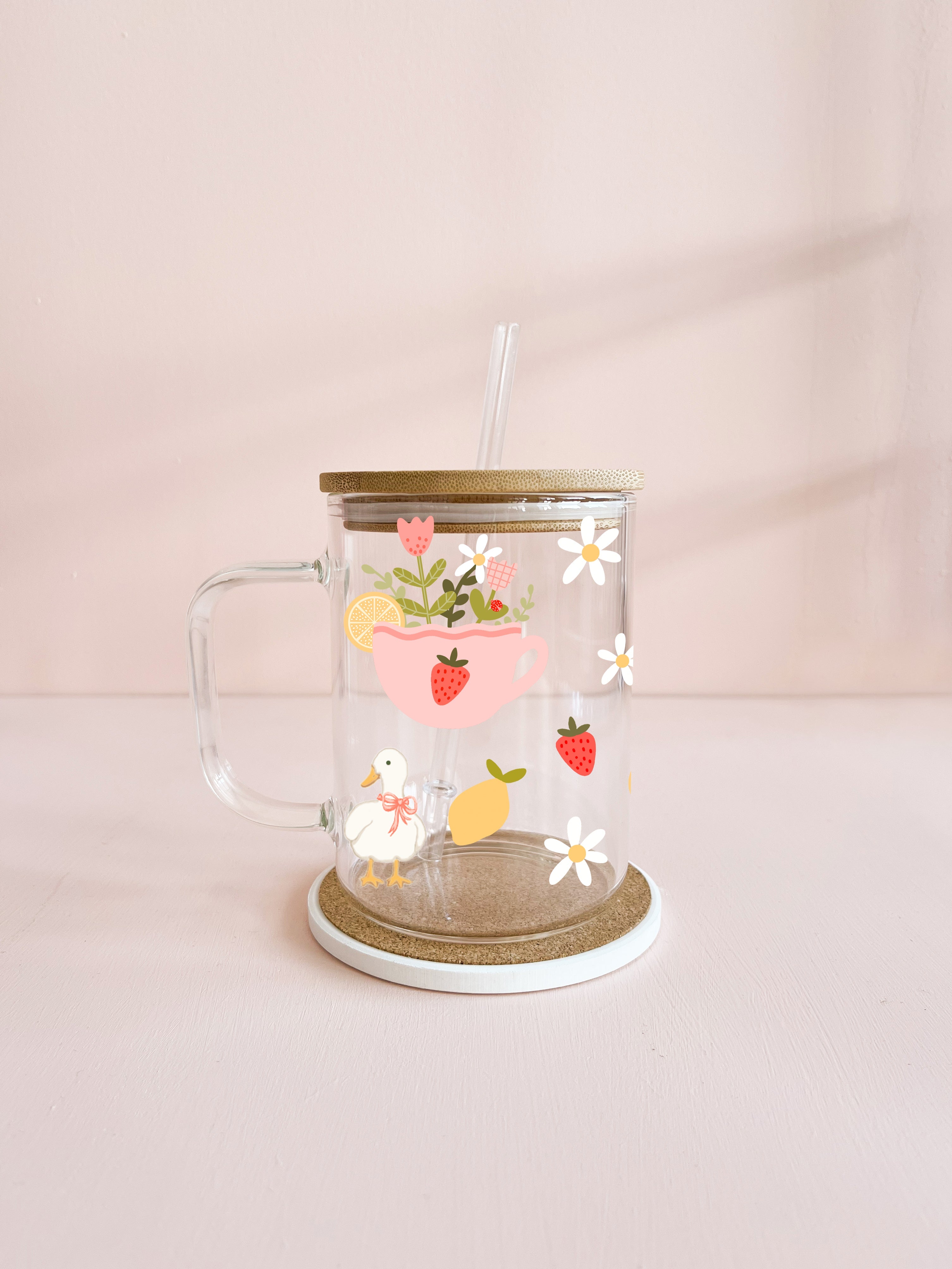 Tasse boho 17oz - Limonade à la fraise