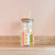 Verre boho - Bibliothèque printanière