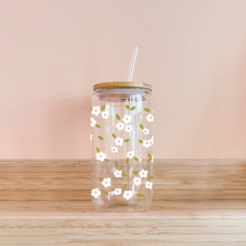 Verre boho - Bloom blanc