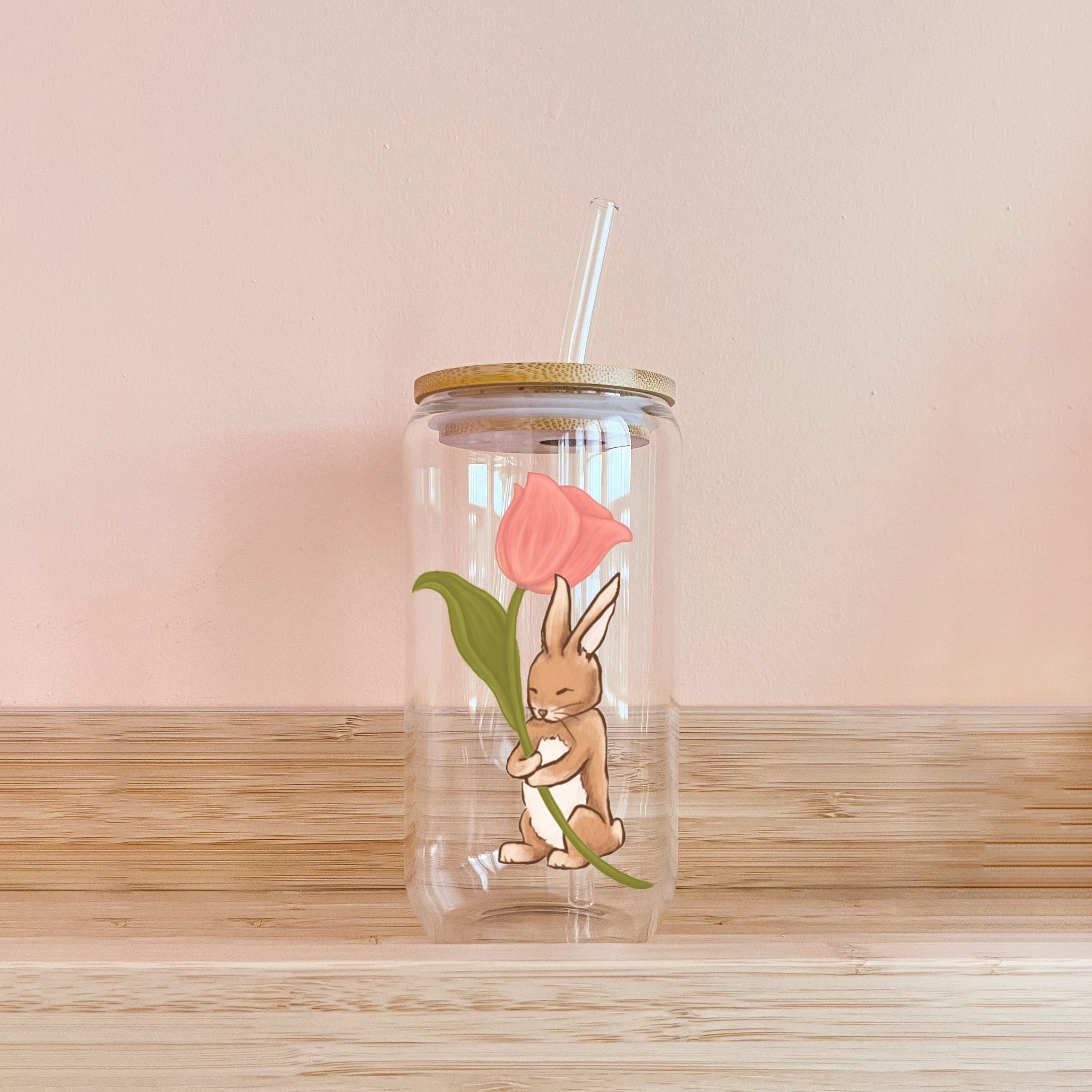 Verre boho - Lapin
