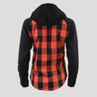 Milwaukee Leather Women's Armoured Plaid Hooded Shirt