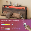 Logan Queen Size Bed Frame with LED Lights