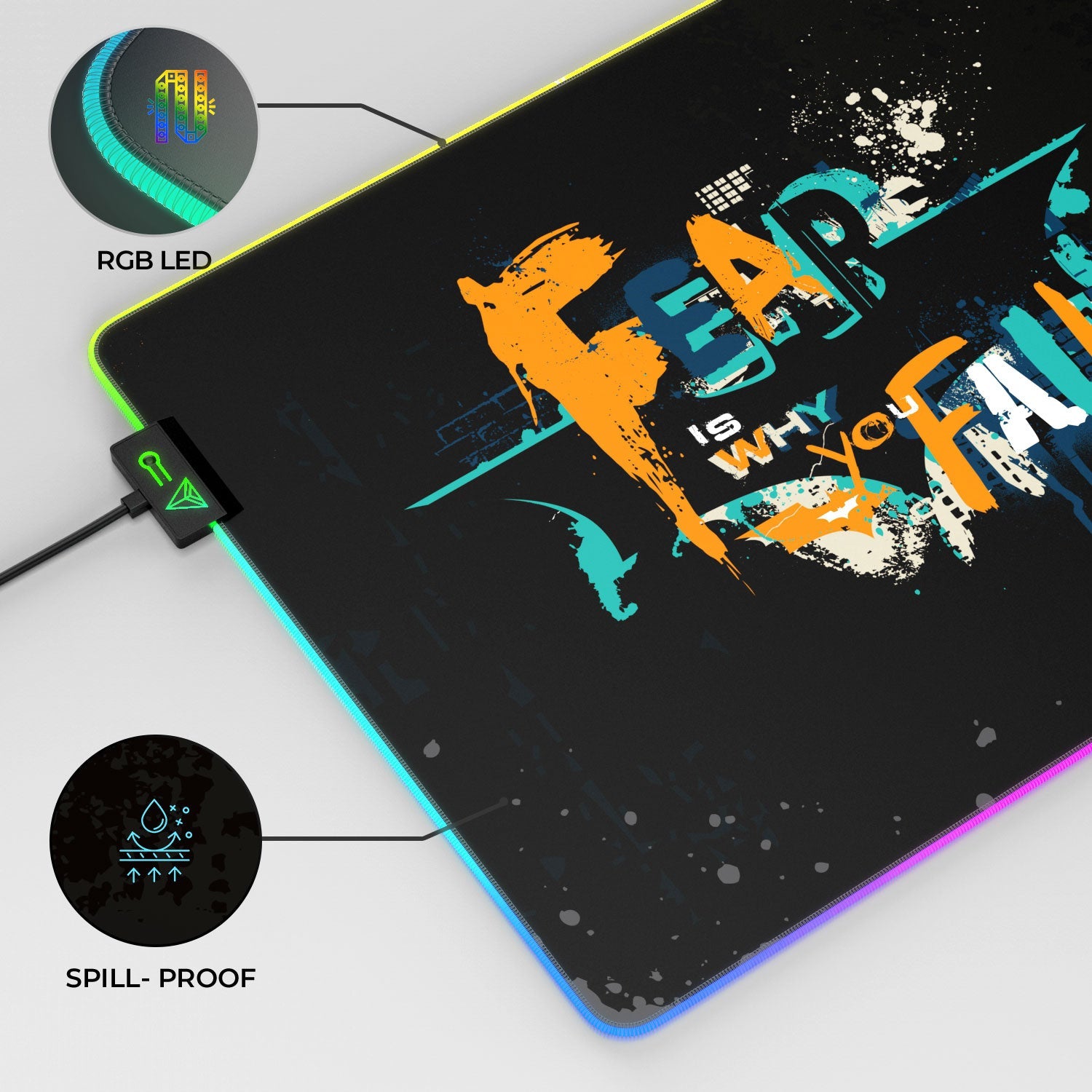 Batman - Fear Is Why You Fail Gaming Mouse Pad
