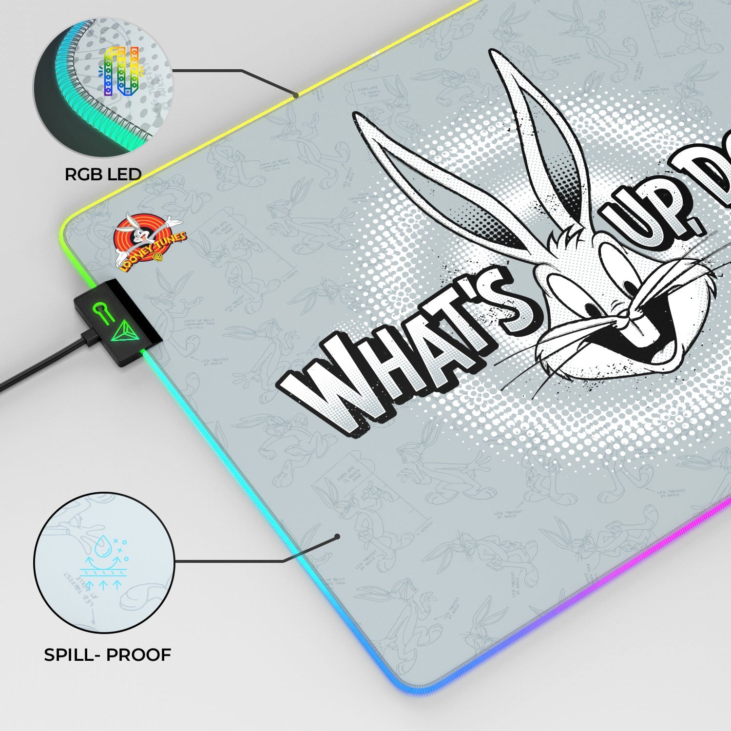 Tapis de souris gaming Bugs Bunny