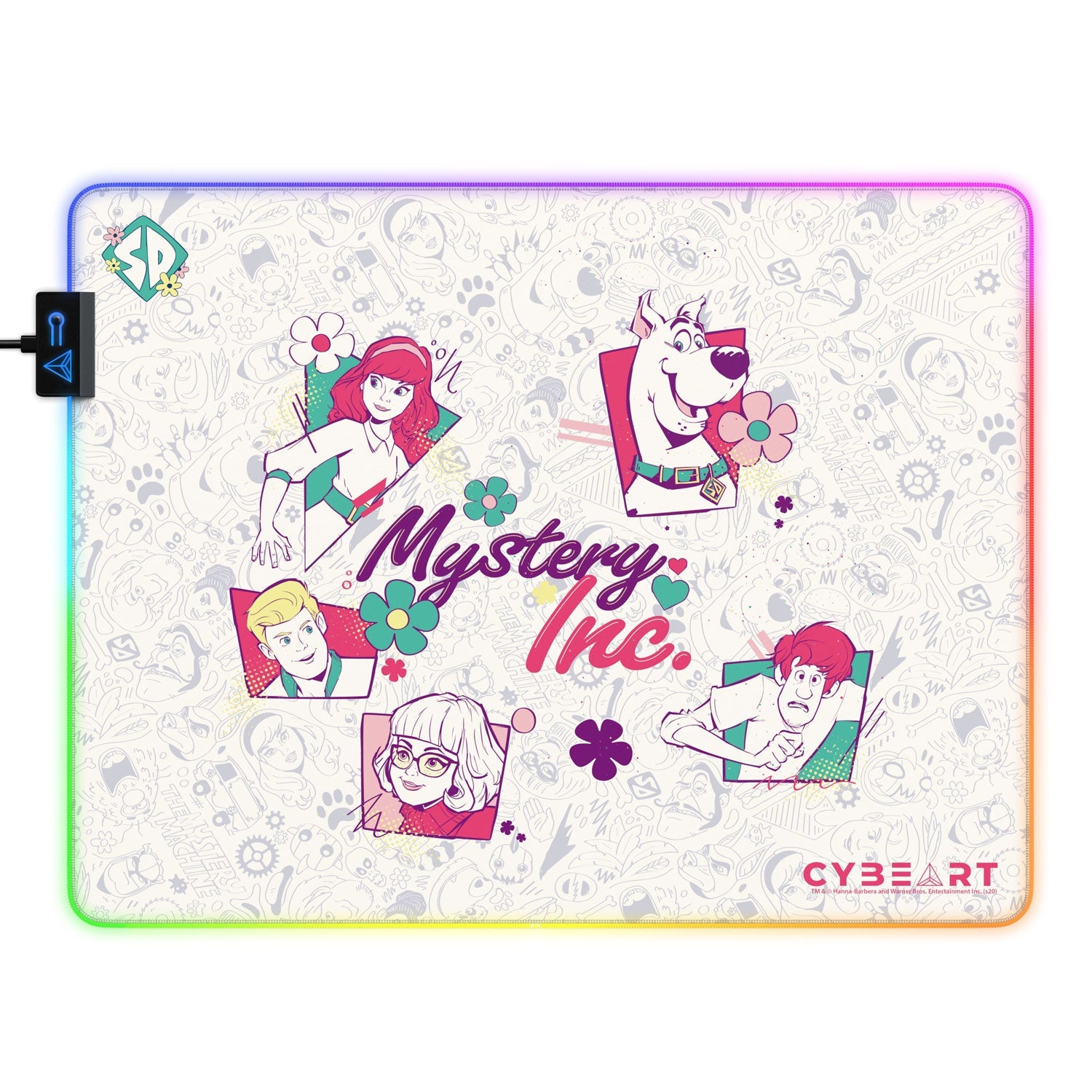 Tapis de souris pour jeux Mystery Inc.